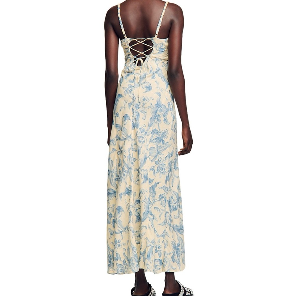 Sandro Floral Print Maxi Dress- NWT!! - Picture 5 of 5